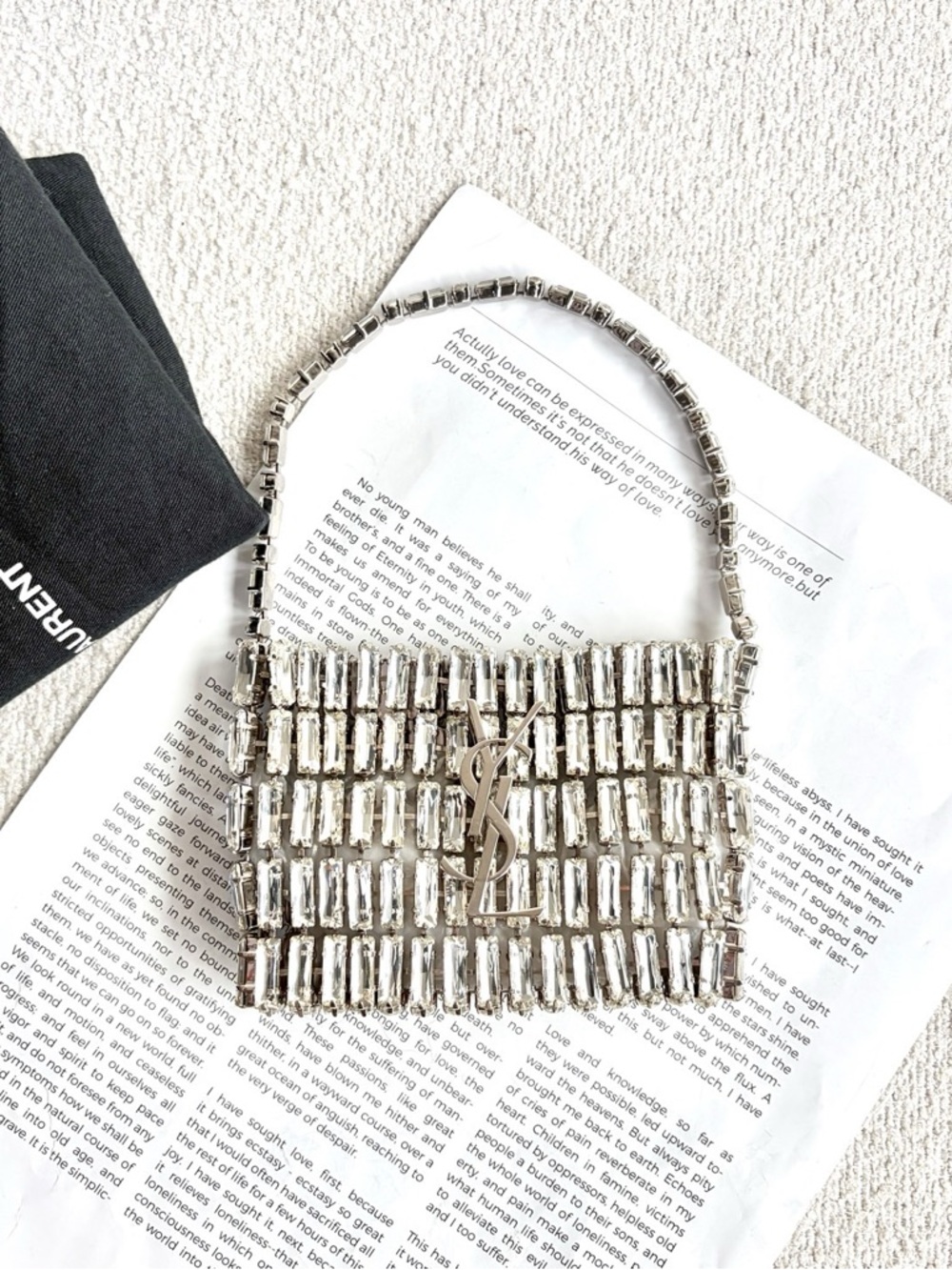 Saint Laurent | Mini Crystal Chain Bag Limited Edition | Excellent Condition